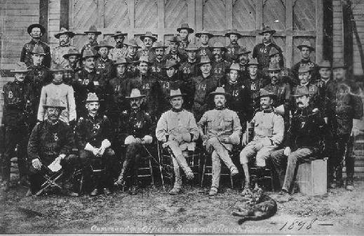 1898 Theodore Teddy Roosevelt PHOTO Rough Riders Staff Generals Tampa Florida