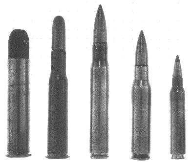 US rifle caliber cartridges [18k jpg]